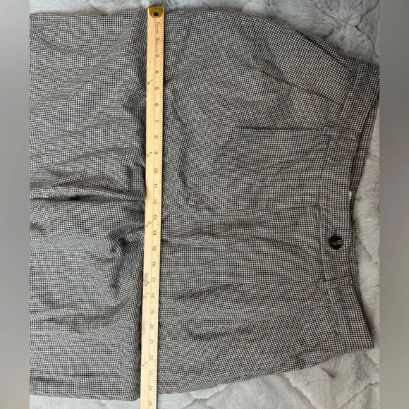 TOAST Plaid Wool Pleat Front Houndstooth Trousers UK Size 16 US Size 12 XL - Picture 9 of 14